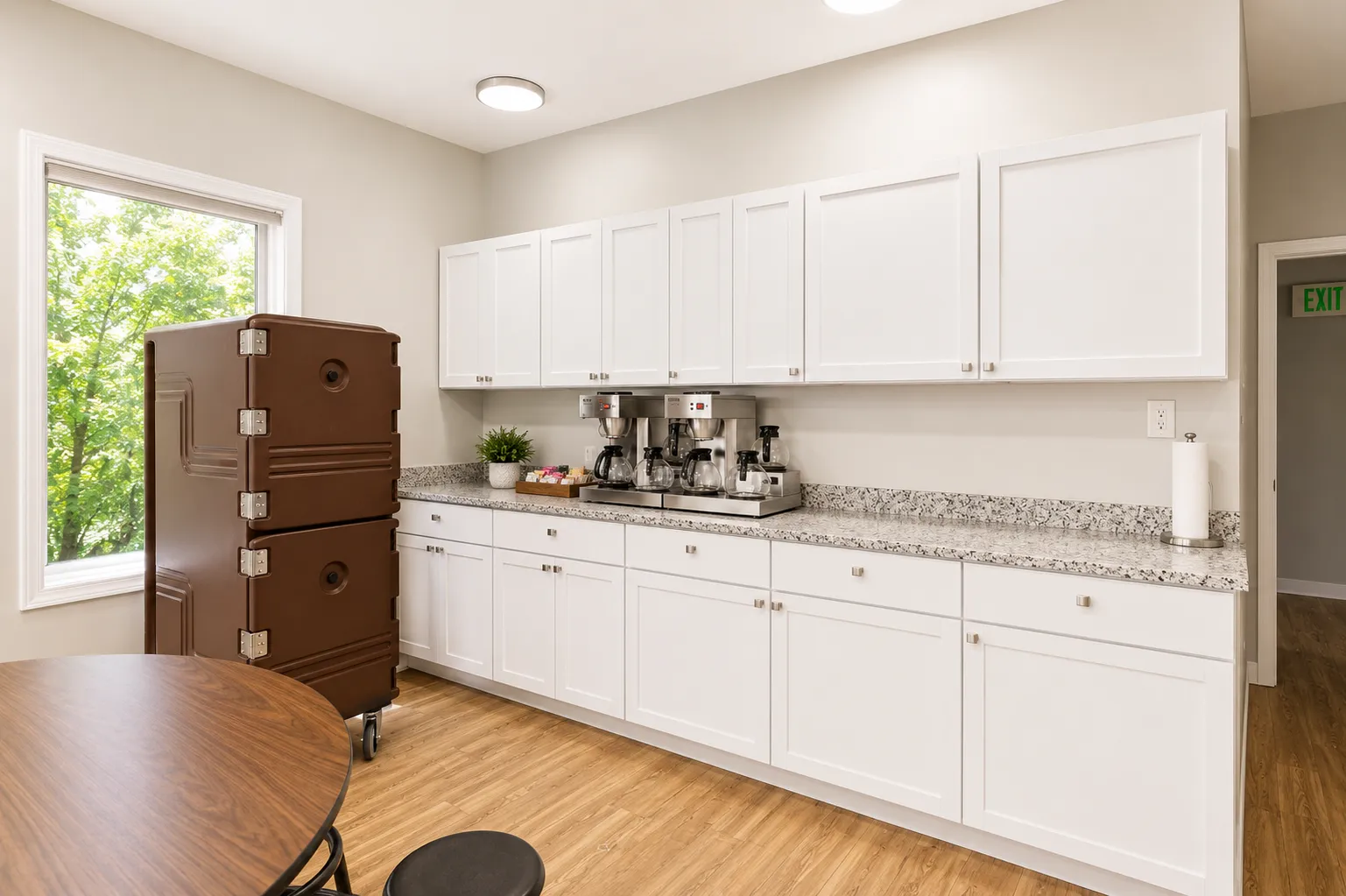 Dining and kitchen area